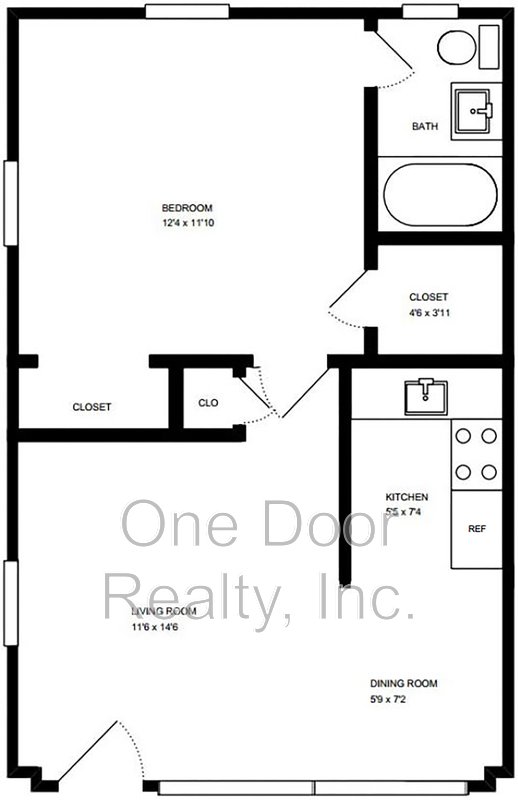 $1595 / 1 br / 1 ba / 465 sqft property image